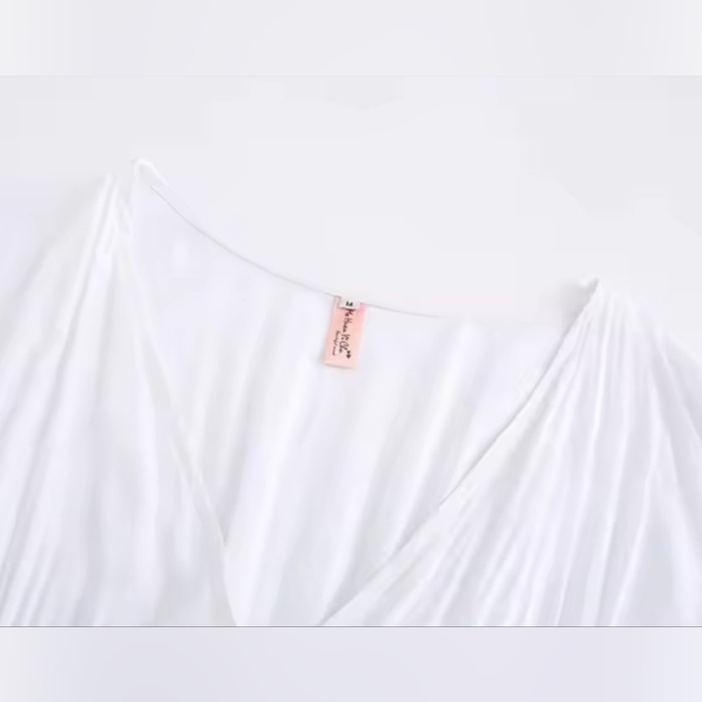 Chic White Floral Embroidered Long Sleeve Dress - Picture 8 of 15